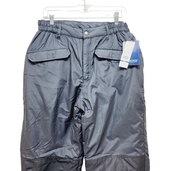 Cherokee Mens Insulated Snow Pants SZ Large Waterproof Outdoor Winter Wear blue - Picture 5 of 12